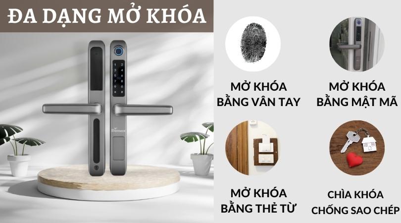 Khóa điện tử Demax EL101 SV đa dạng mở khóa